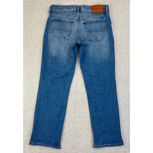 Lucky Brand Jeans Sweet Crop Women's 6 /28 Stretch Mid Rise Blue Denim - Picture 3 of 12